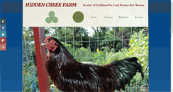 Desktop Screenshot of hidden-creek-farm.com